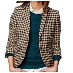 Boden British Tweed Blazer by Moon UK 6 / US 2 100% Wool Academia Heritage Prep